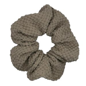 Scrunchie gebreide Textuur in Aardetint